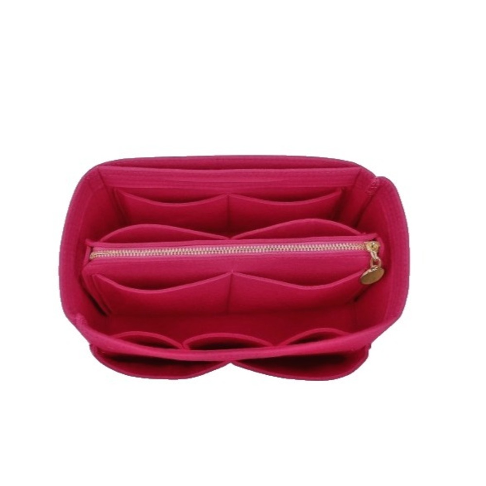 Lexsion Felt Purse‎ Bag Organizer Insert With Zipper Fits Speedy & Neverfull NWT